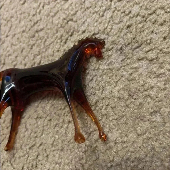 Vintage glass brown horse - Picture 10 of 12